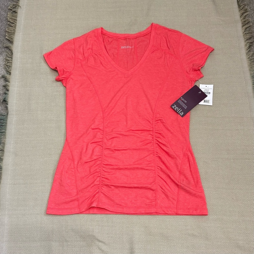 Zella Coral Short Sleeve Tee Size XL - Picture 4 of 4
